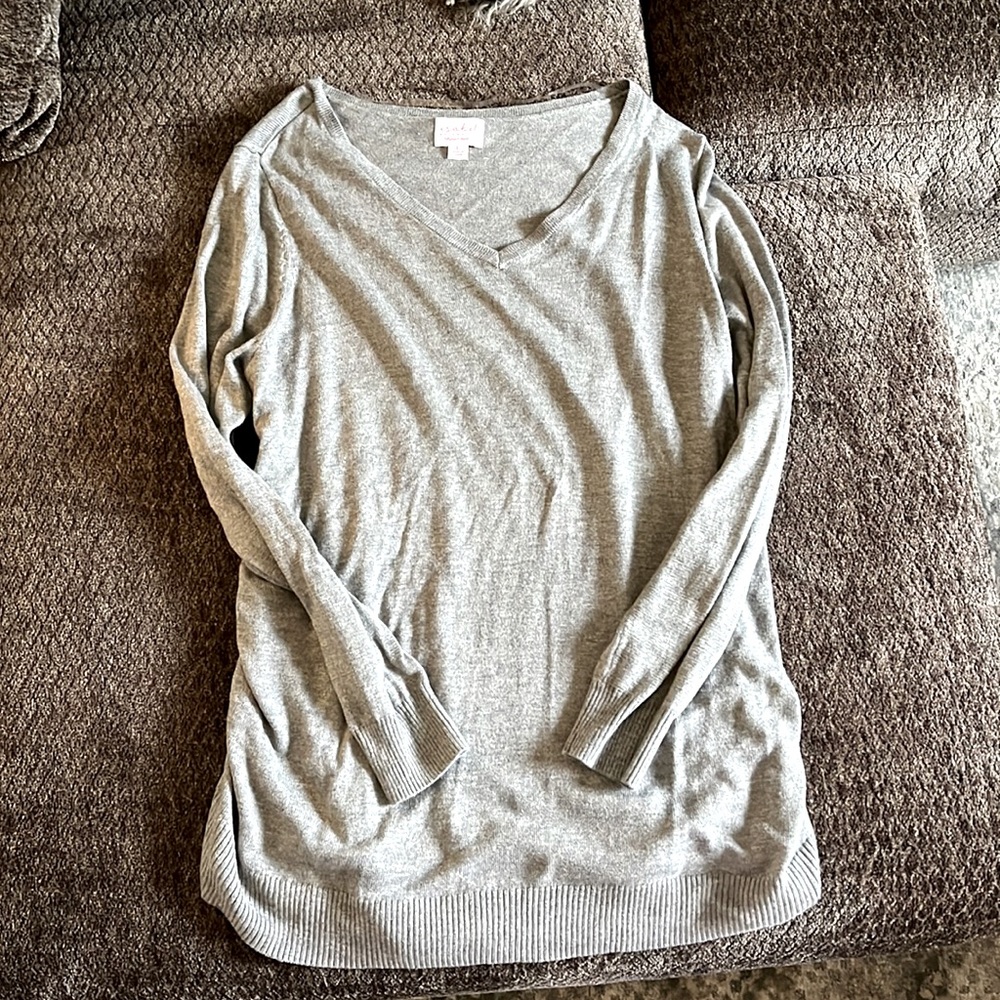 Maternity v-neck sweater. Worn once.
